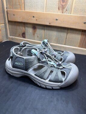 KEEN Whisper Women's Waterproof Sandals Grey Aqua Size 6 US 3.5 UK 36 EUR